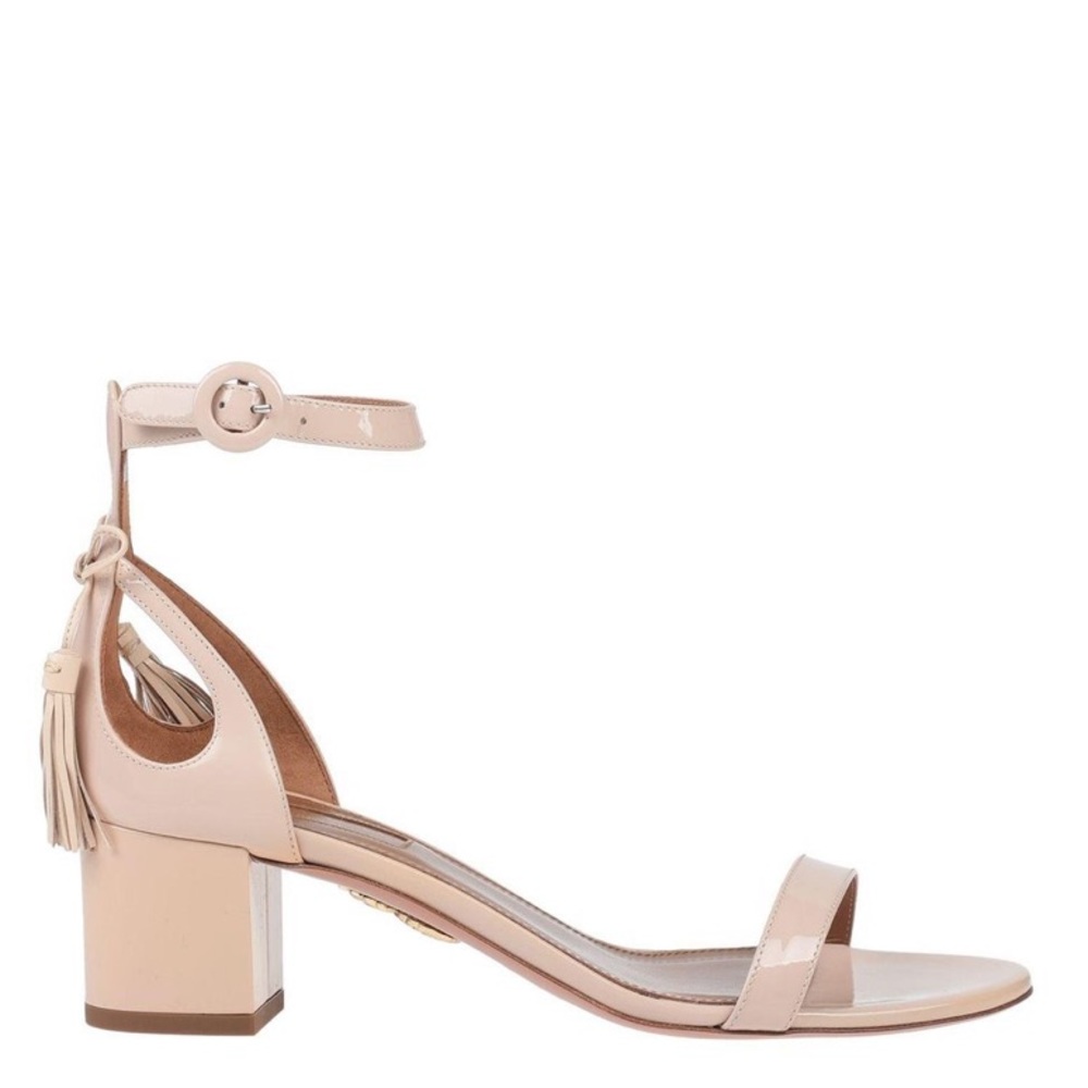 Aquazzura Nude Patent Pixie Sandal 42 11/12